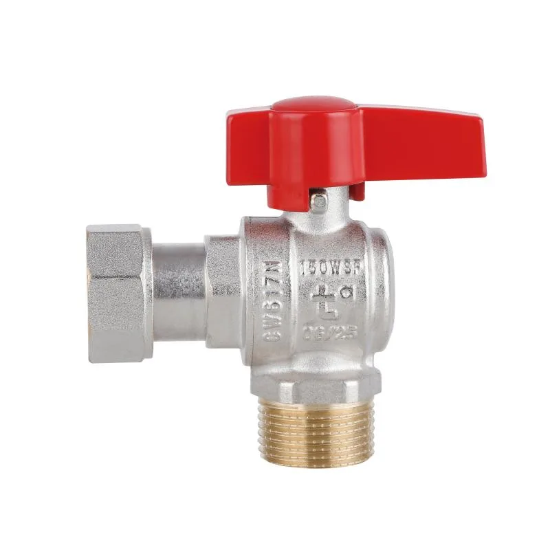 Кран кульовий Thermo Alliance TAS224W20 3/4" латунь кутовий з накидною гайкою
