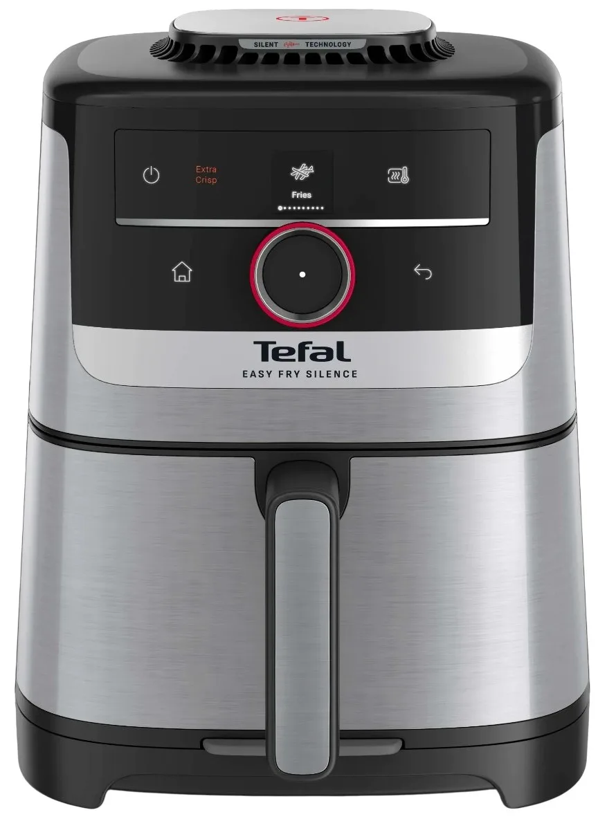 Мультипіч Tefal Easy Fry Silence Smart, 1670 Вт, об'єм 5 л, сенсорне управління, 55 програм, пластиковий корпус, сірий колір.