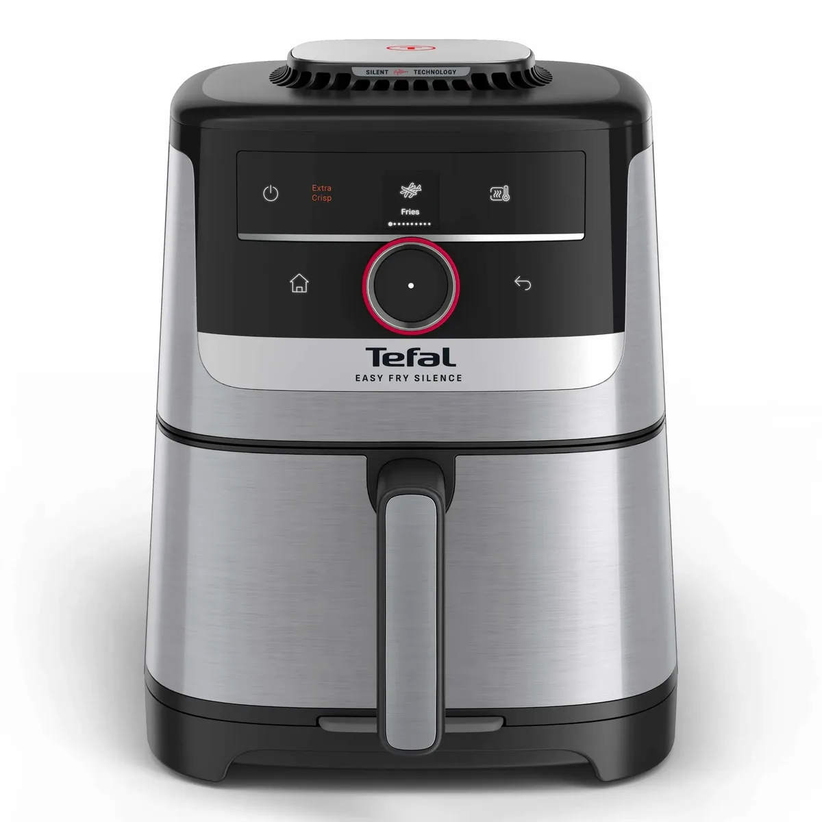 Мультипіч Tefal Easy Fry Silence Smart, 1670 Вт, об'єм 5 л, сенсорне управління, 55 програм, пластиковий корпус, сірий колір.