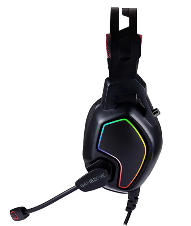 Компьютерная аудиогарнитура Tracer проводные полноразмерные черные с RGB подсветкой