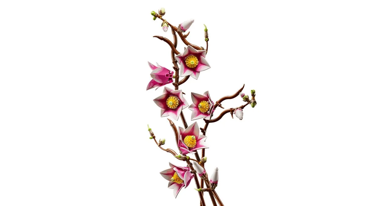 Конструктор LEGO Botanicals гілки магнолії квіти різнокольорові