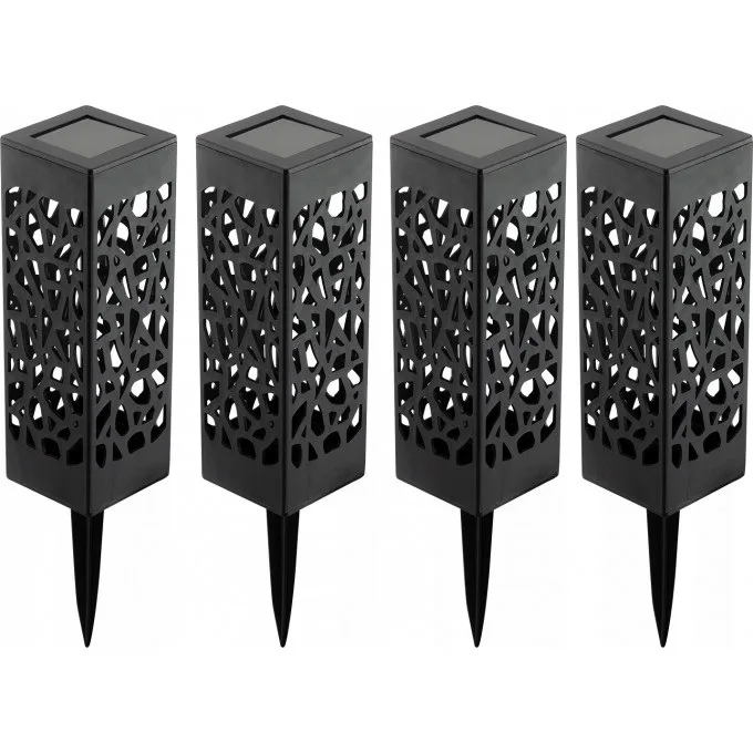 Світильник ландшафтний Neo Tools LED 0.3Вт 10Лм 3000К 600мА•год автономний датчик сутінків чорний