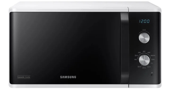 Мікрохвильова піч Samsung з грилем 23 л біла 800 Вт