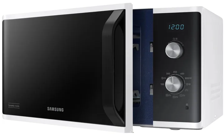 Мікрохвильова піч Samsung з грилем 23 л біла 800 Вт
