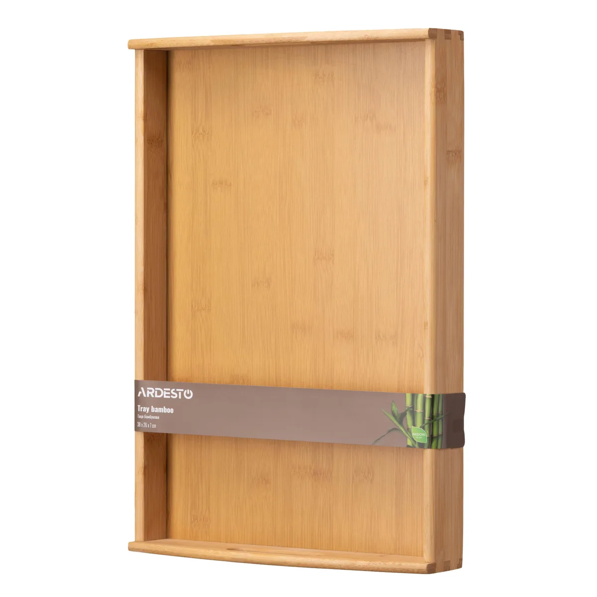 Тарілка ARDESTO Midori, 38х26х7см, з бамбука, прямокутна.