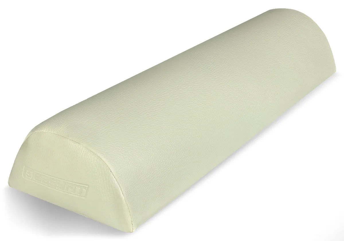 Масажний полувалик EasyFit медичний кожзам 45х16х8 см бежевий