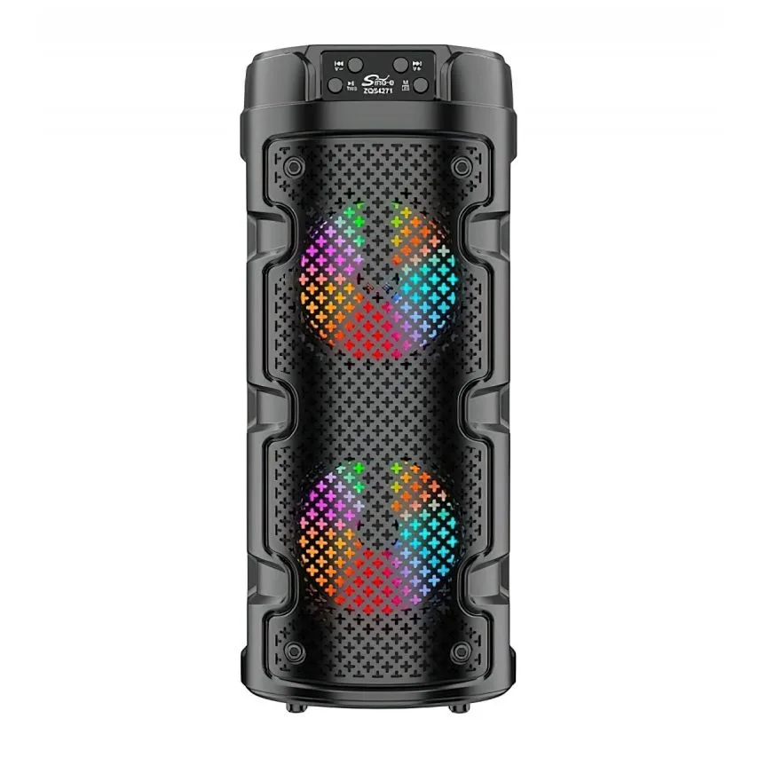 Портативна колонка Bluetooth 16W 320х130х130 мм Чорна