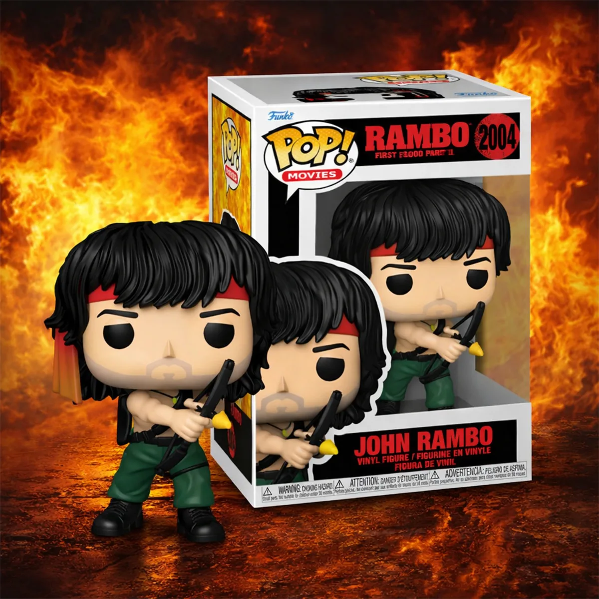 Ігрова фігурка Funko POP! вініл 9,6 см Рембо 2 Джон Рембо з луком