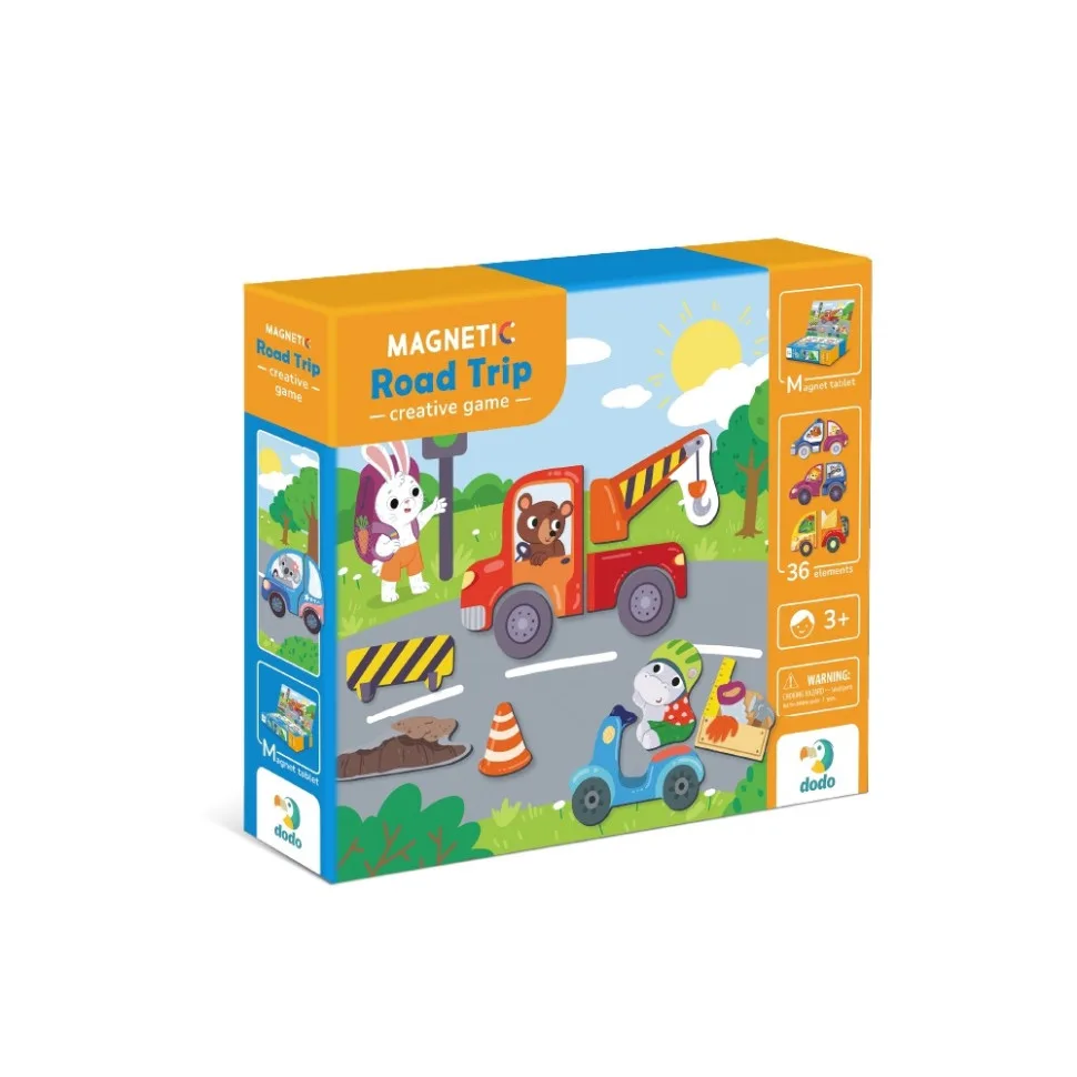 Магнітна гра DoDo Toys магнітна дошка 36 магнітів для дітей від 3 років і старше