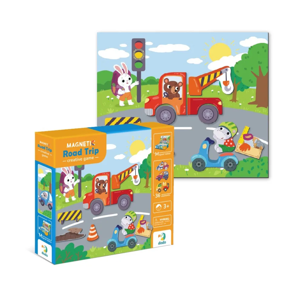 Магнітна гра DoDo Toys магнітна дошка 36 магнітів для дітей від 3 років і старше
