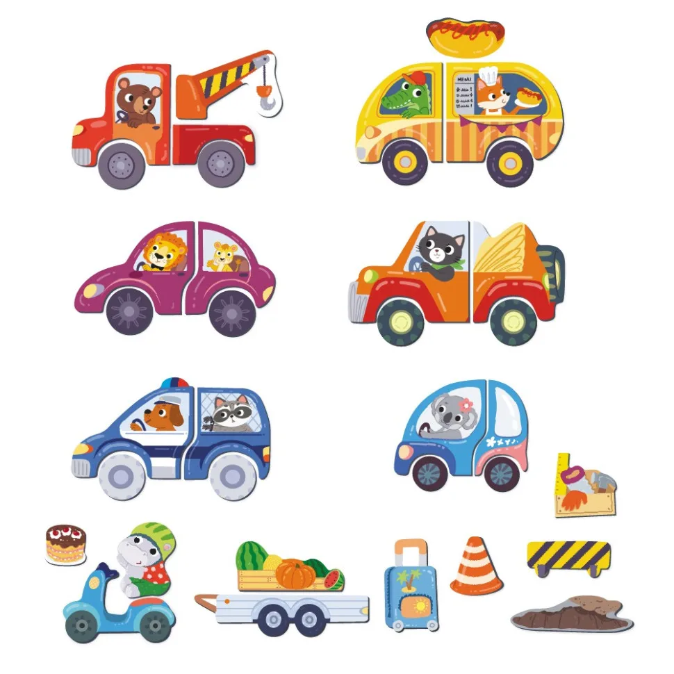 Магнітна гра DoDo Toys магнітна дошка 36 магнітів для дітей від 3 років і старше