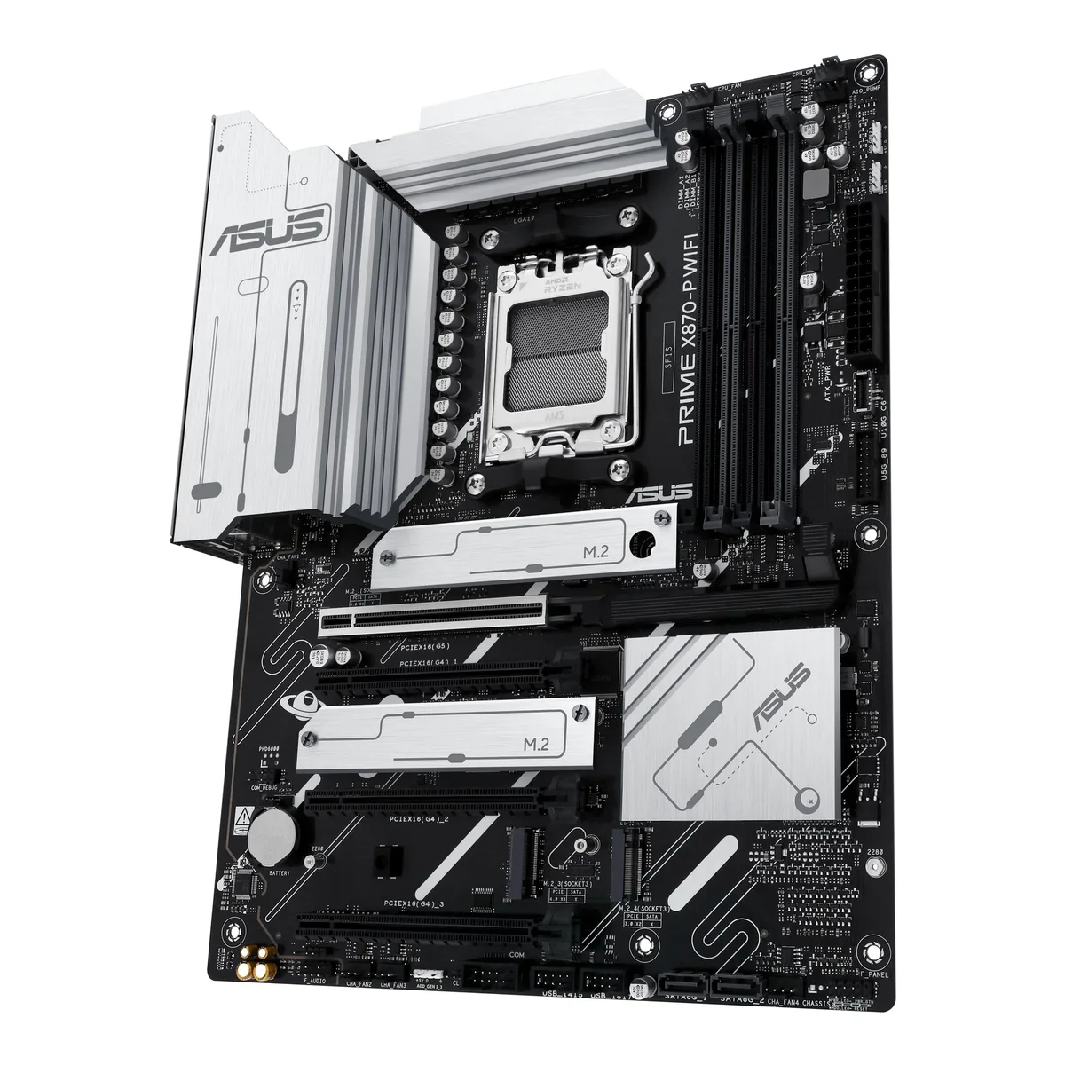 Материнcька плата ASUS PRIME X870-P WIFI sAM5 X870 4xDDR5 M.2 HDMI Wi-Fi BT ATX