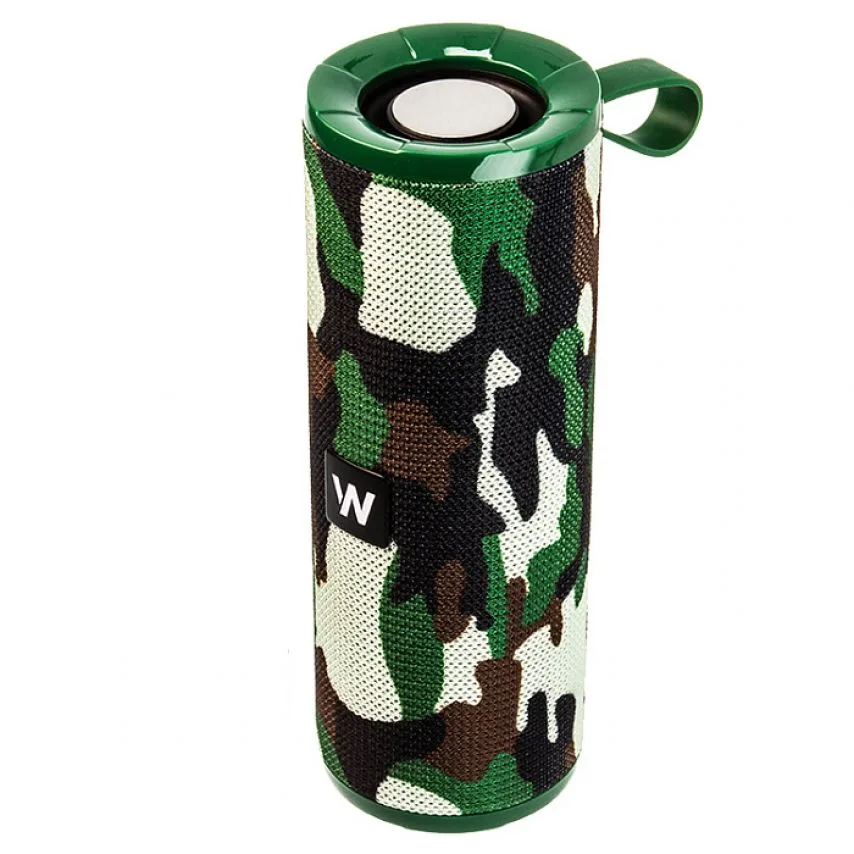 Портативна колонка WALKER Bluetooth 5Вт 1200mAh 65х66,2х180 мм Мілітарі