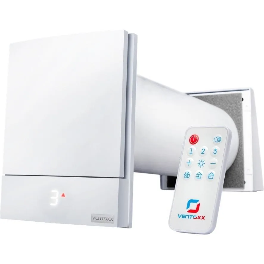 Рекуператор Ventoxx Harmony Smart 0,75 м з дистанційним керуванням Wi-Fi, LED-індикацією та захисною кришкою.