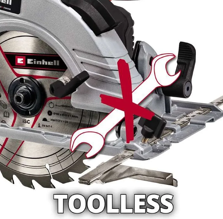 Аккумуляторная дисковая пила Einhell Professional TE-CS 18/190LI BL, 18В, 190х20мм, 323кг (без батареи и зарядного устройства)