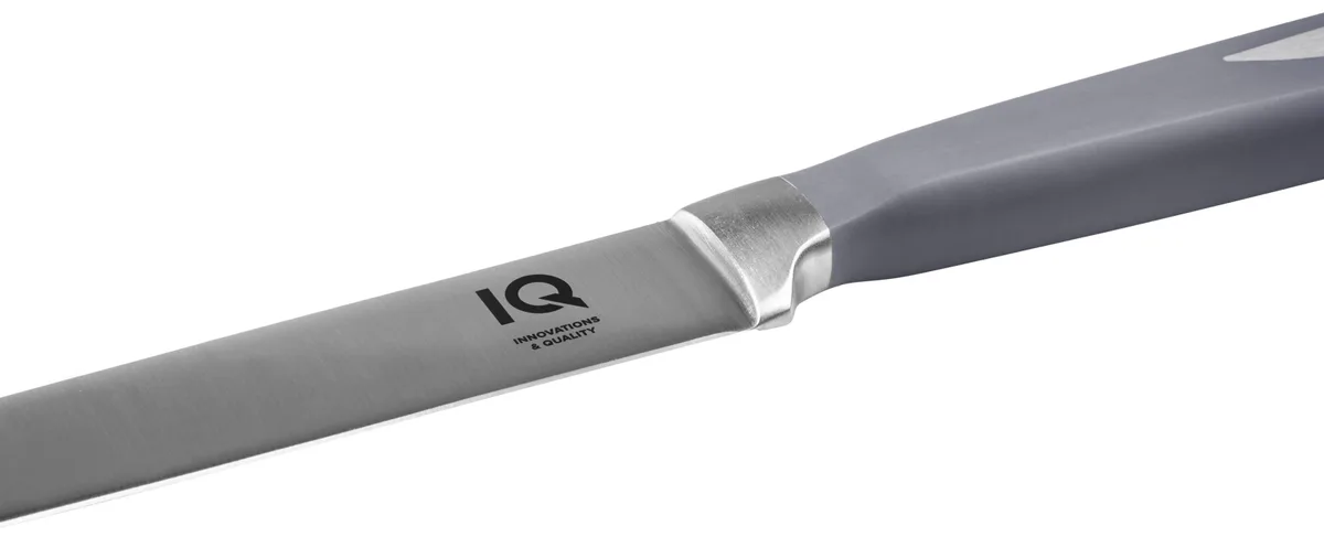 Ніж слайсерний IQ Be Chef 200 мм Нержавіюча сталь Сірий