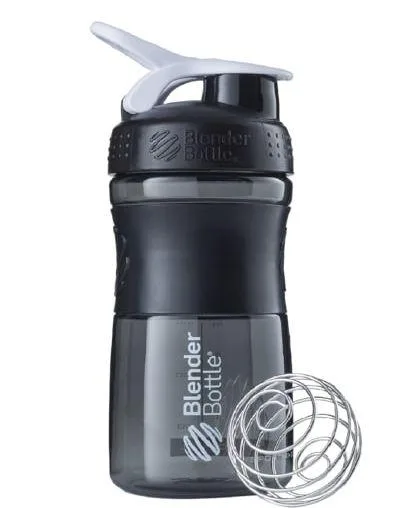 Шейкер спортивний BlenderBottle Tritan 590 мл Чорний/Білий