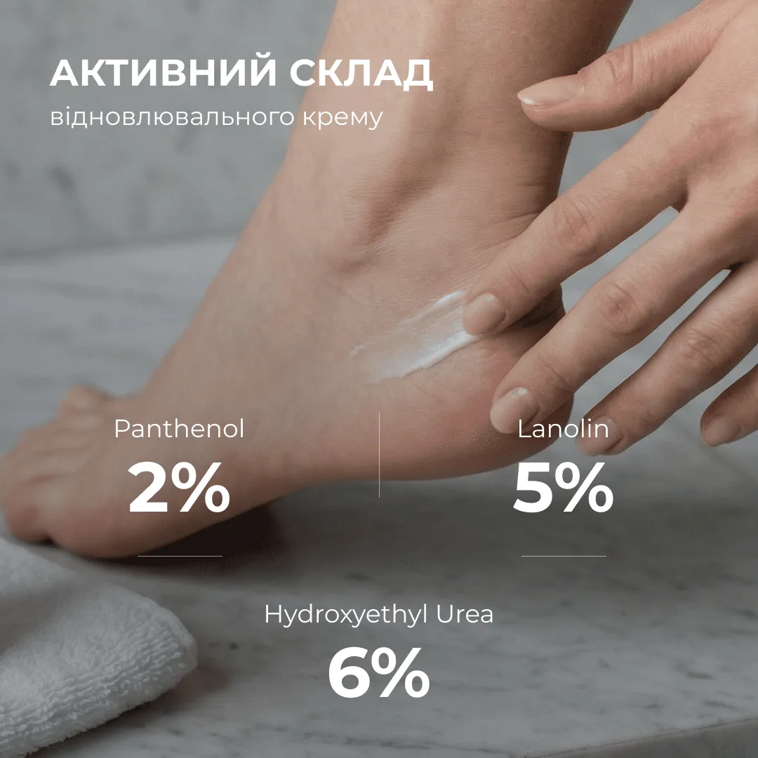 Набір для відновлення потрісканих п’ят Hillary Cracked Heel Repair Complex