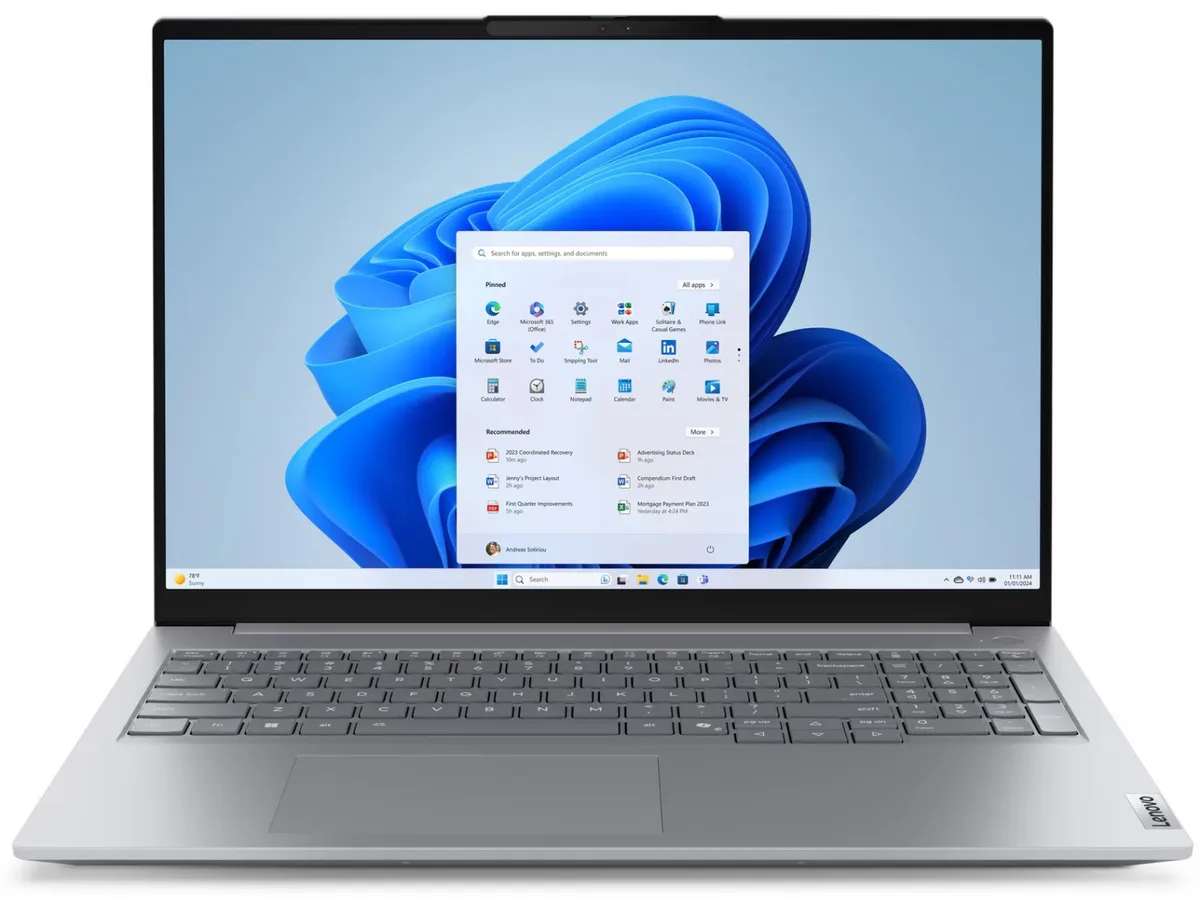 Ноутбук Lenovo ThinkBook 16-G8 16" WUXGA IPS AG, Intel U5-225U, 16GB, F512GB, UMA, DOS, сірий
