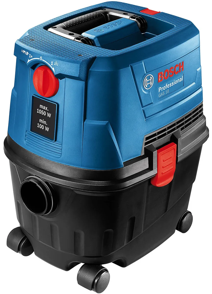 Професійний пилосос Bosch Professional GAS 15 PS, 1100 Вт, 220 мБар, контейнер на 15 л, вага 8 кг.