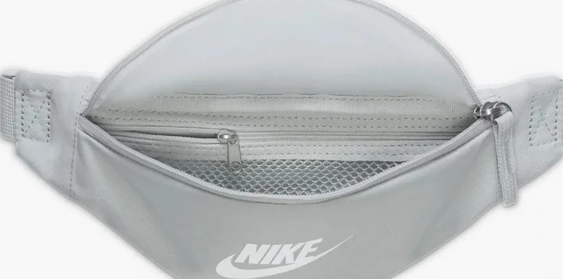 Сумка на пояс Nike поліестер S сірий 28x8x13 см 1 л