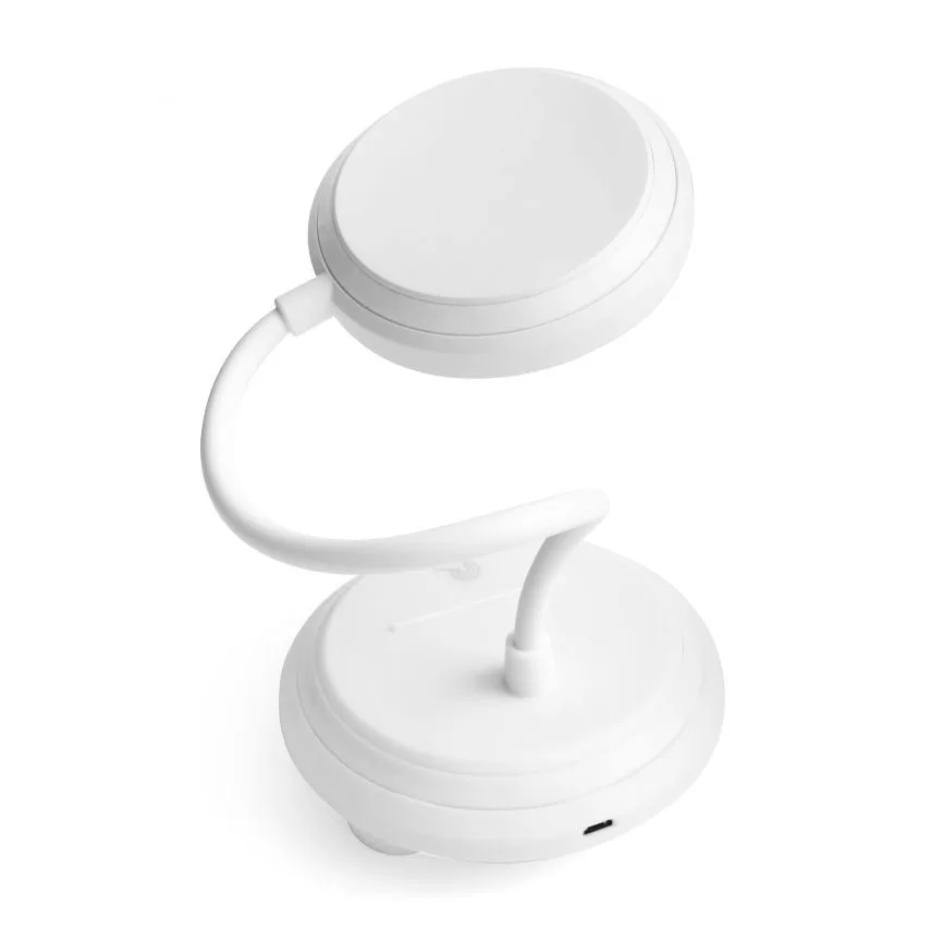 Настільна LED лампа 400mAh 6000K пластикова біла