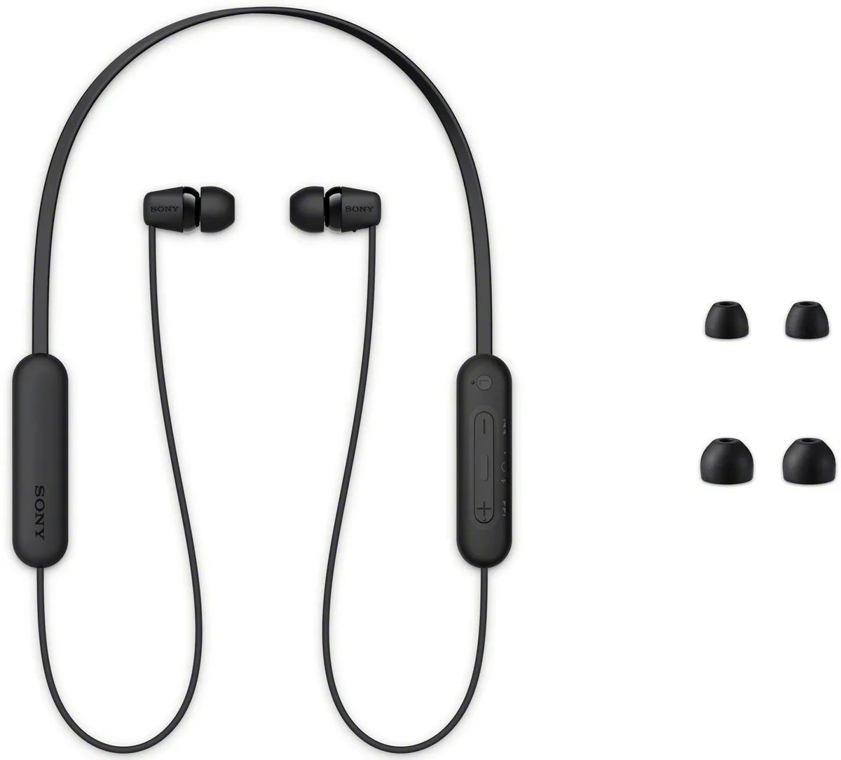 Навушники In-ear Sony WI-C100 BT 5.0, IPX4, SBC, AAC, Wireless, Mic, Чорний