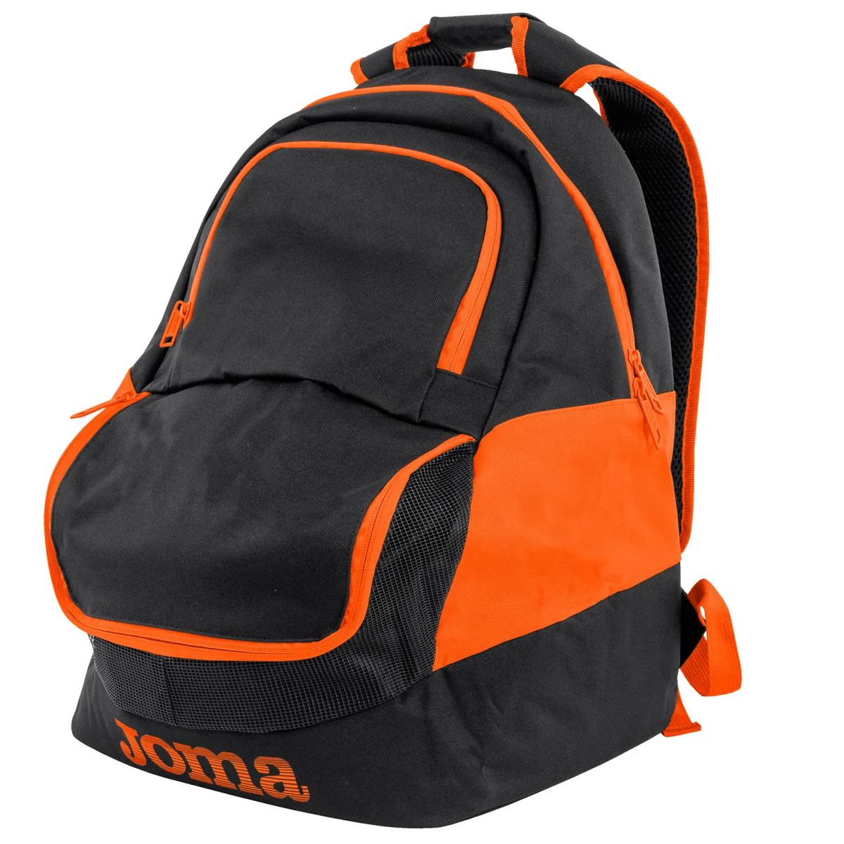 Рюкзак Joma 100% поліестер 47х32х32 см чорний з оранжевим для футболу