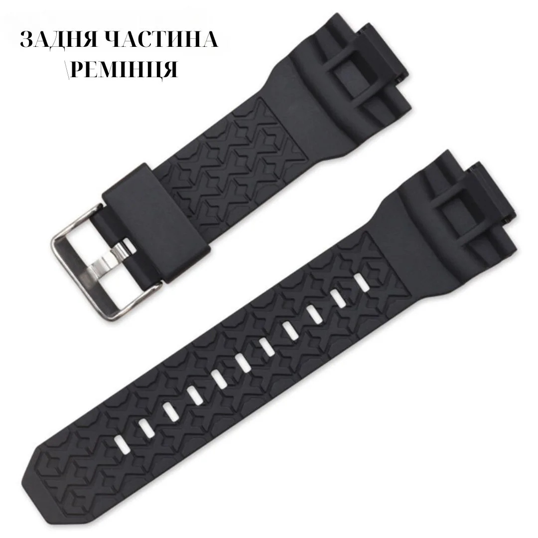 Ремешок Casio G-Shock полиуретан 21,7 см чёрный 16 мм