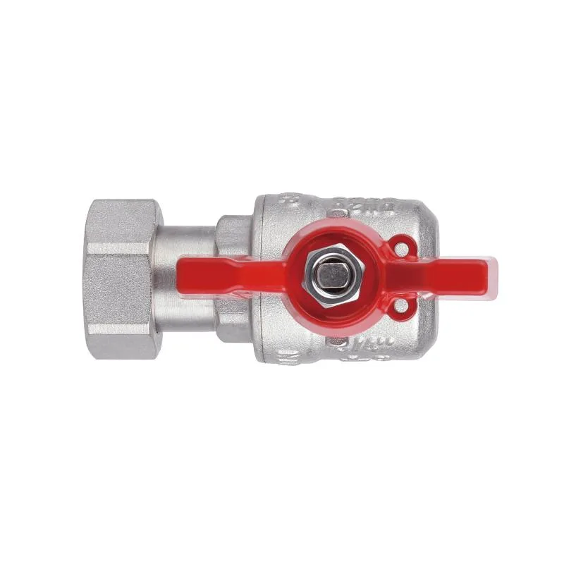 Кран кульовий Thermo Alliance Forte 3/4" латунний кутовий з накидною гайкою