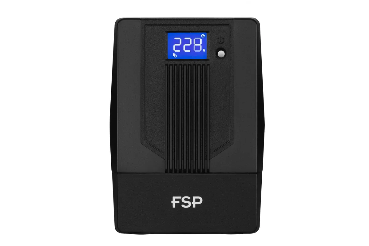 Джерело безперебійного живлення FSP iFP650, 650VA/360W, LCD, USB, 2xSchuko