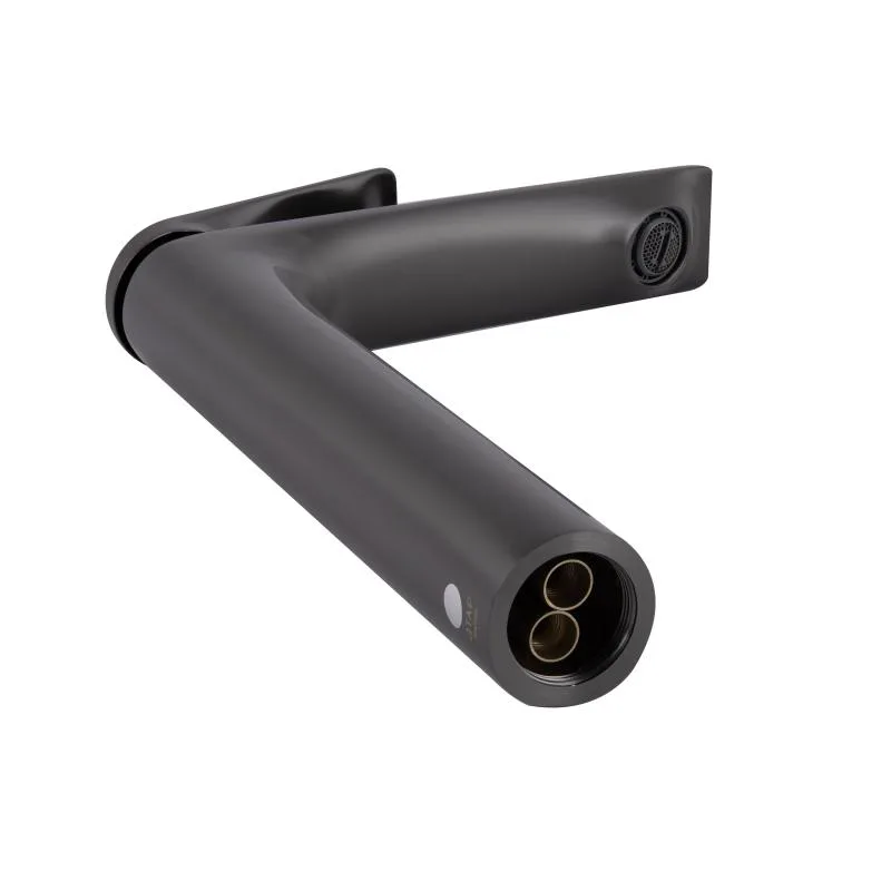 Смеситель для раковины Qtap Vlasta New 255 мм латунь Gunmetal Black PVD