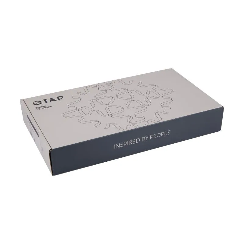 Смеситель для раковины Qtap Vlasta New 255 мм латунь Gunmetal Black PVD