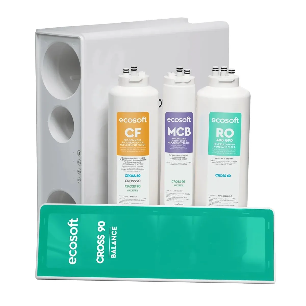 Система зворотного осмосу Ecosoft Cross90 Balance, мембрана 600 gpd