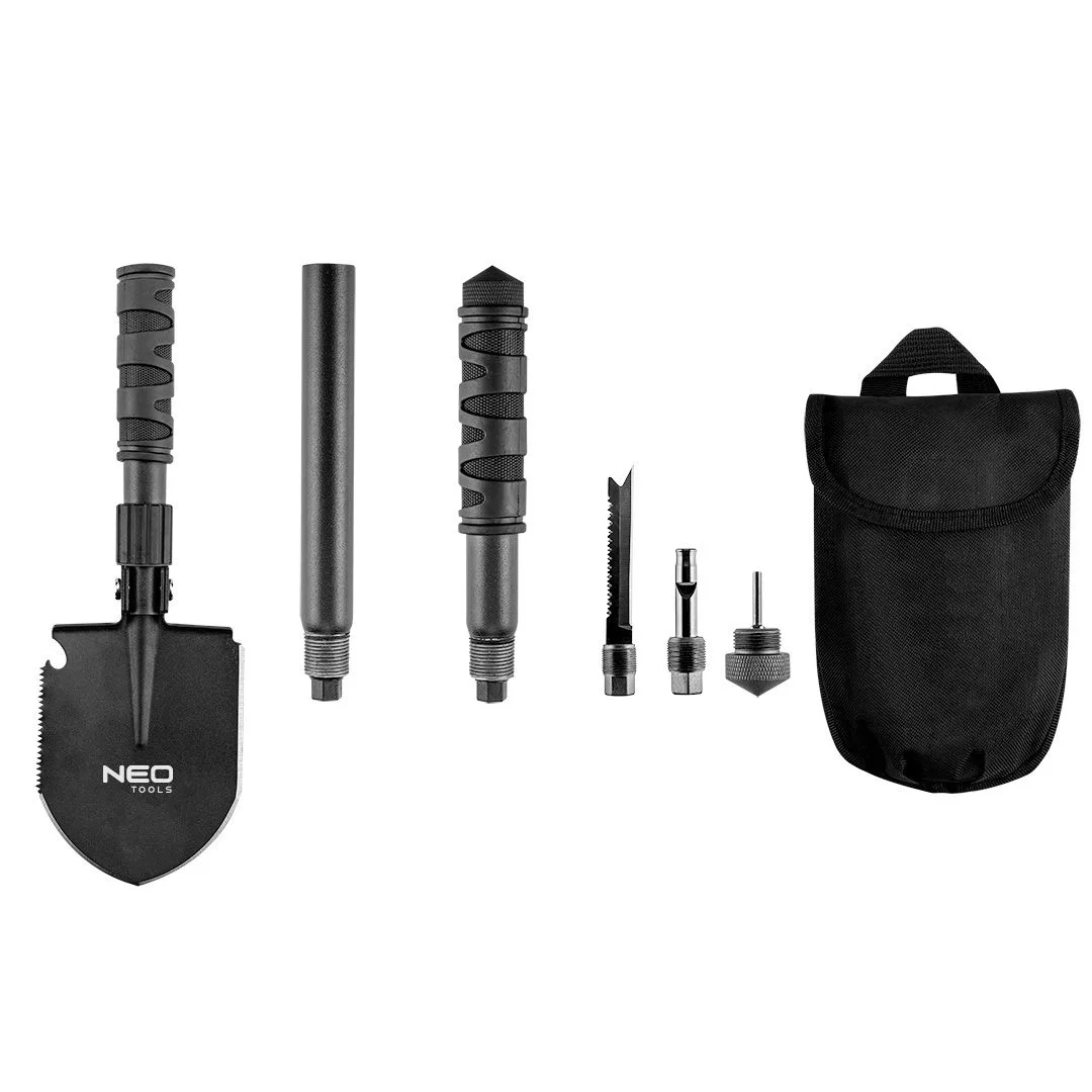 Складана лопата Neo Tools, 8 в 1, 63 см, 0,92 кг, з чохлом.