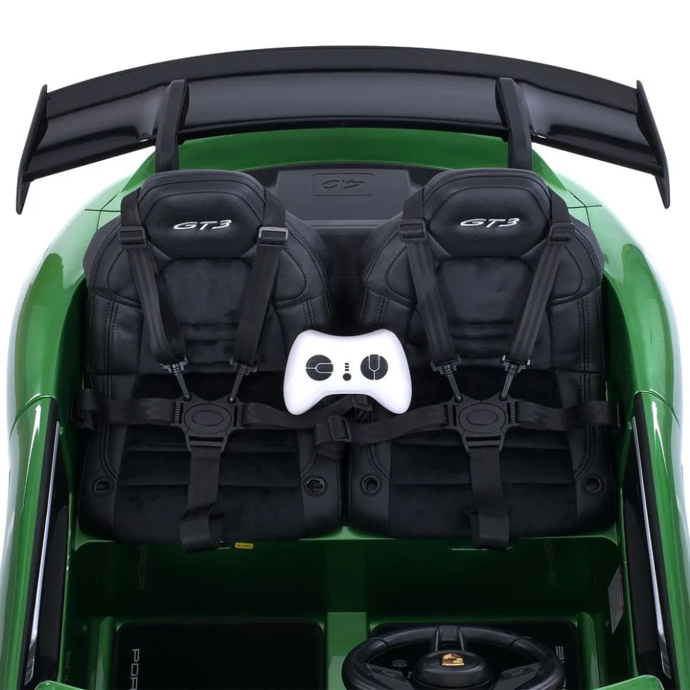 Дитячий електромобіль Bambi 148x38x80 см екокожа чорний 2 мотори 320W