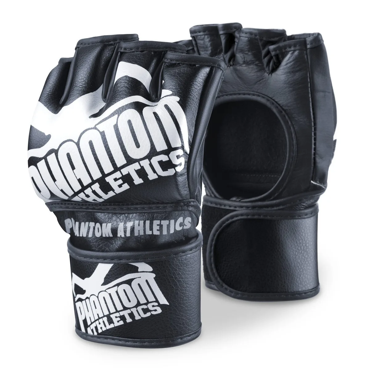 Рукавиці для ММА Phantom штучна шкіра L/XL чорні