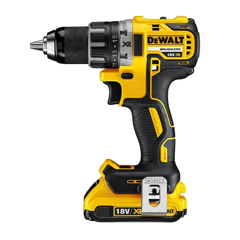 Комплект з двох акумуляторних інструментів DeWALT 18В: дриль-шурупокрут DCD791 та ударний шурупокрут DCF887 з акумуляторами 2х5А.