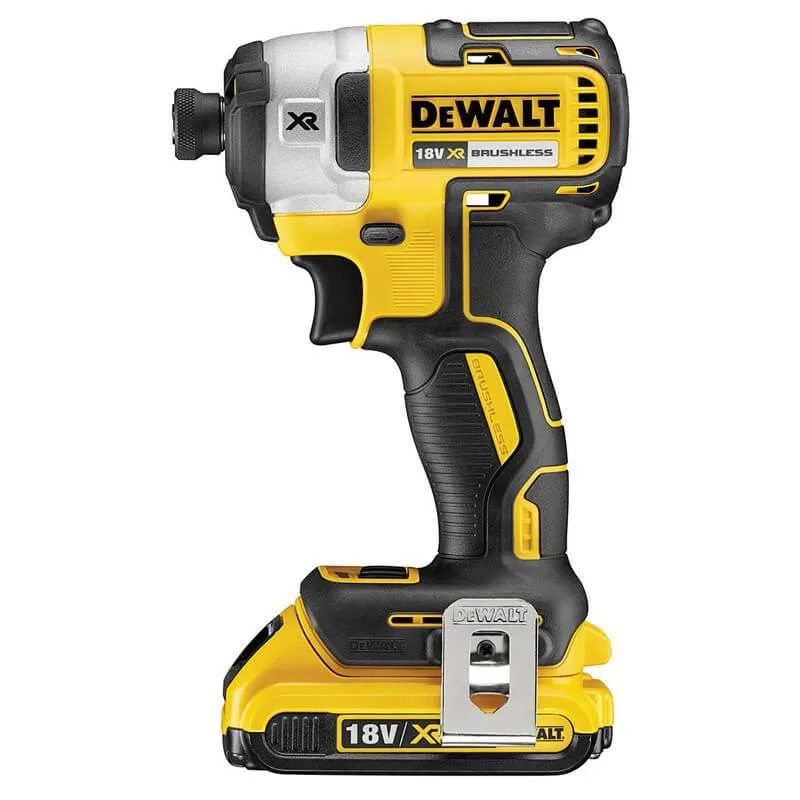 Комплект з двох акумуляторних інструментів DeWALT 18В: дриль-шурупокрут DCD791 та ударний шурупокрут DCF887 з акумуляторами 2х5А.