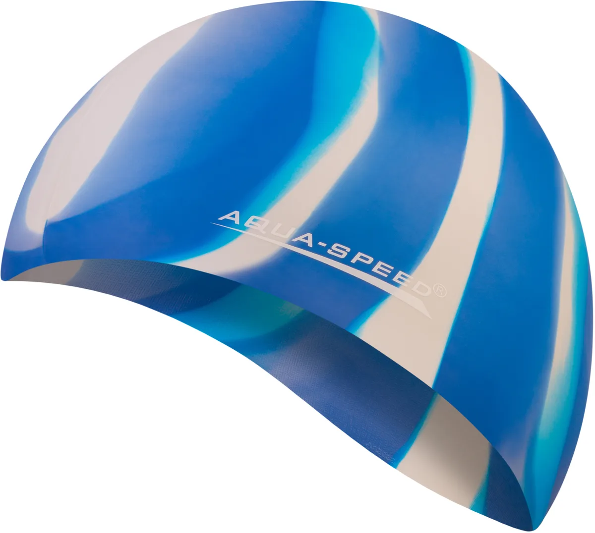 Шапка для плавання AQUA SPEED силікон OSFM мультиколор