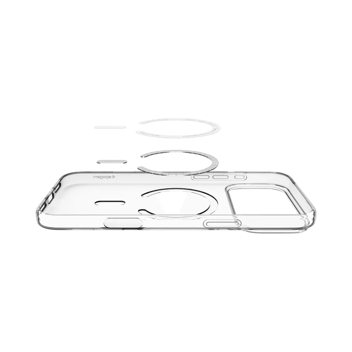 Чохол Spigen для iPhone 17 Pro, Liquid Crystal MagFit, Clear White