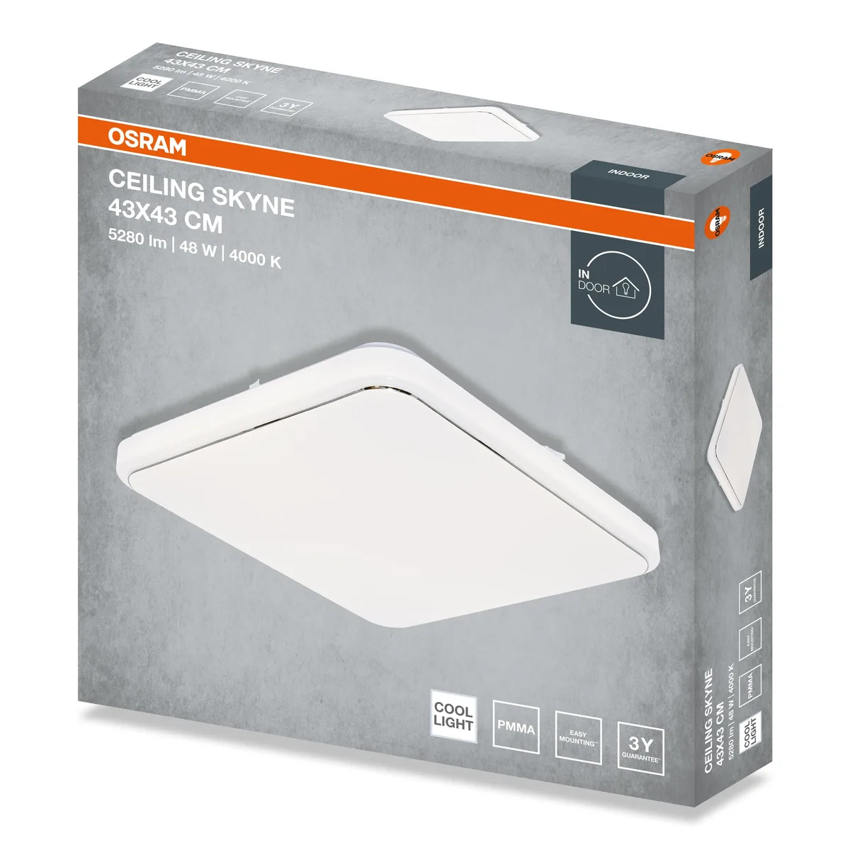 Світильник стельовий OSRAM LED 430х430 мм 48 Вт 4000K Білий
