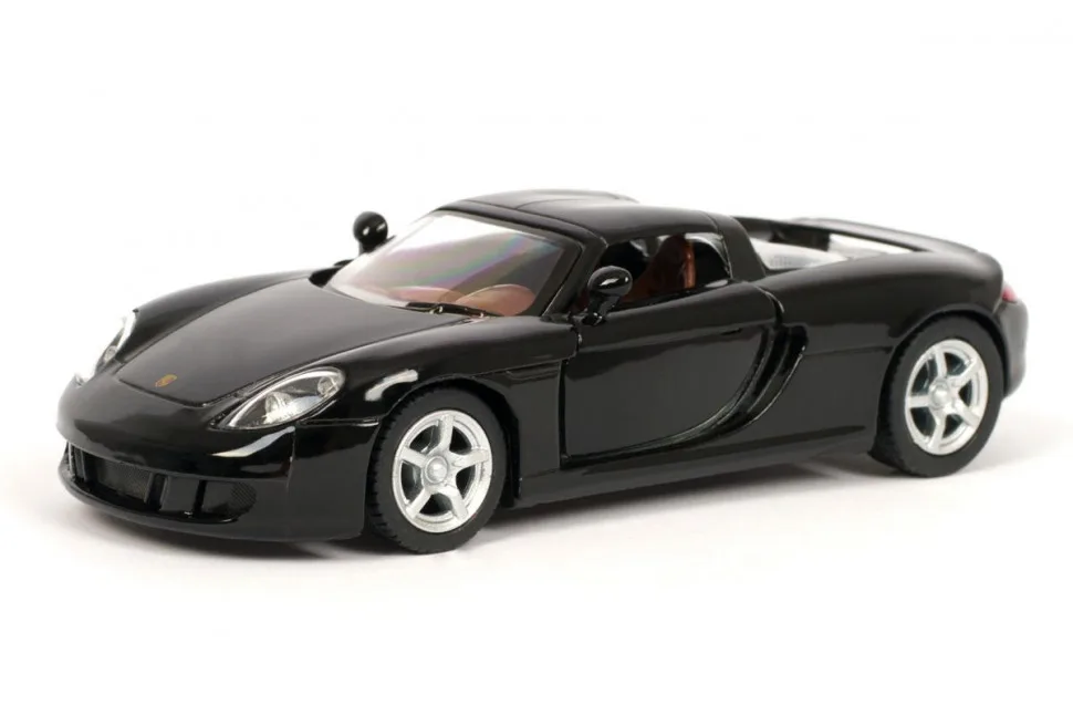 Машинка Kinsmart Porsche 1:36 металл черный 16x8x7 см