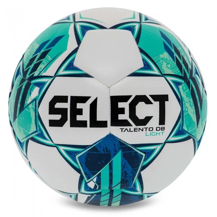 Футбольний м'яч SELECT штучна шкіра розмір 5 біло-зелений