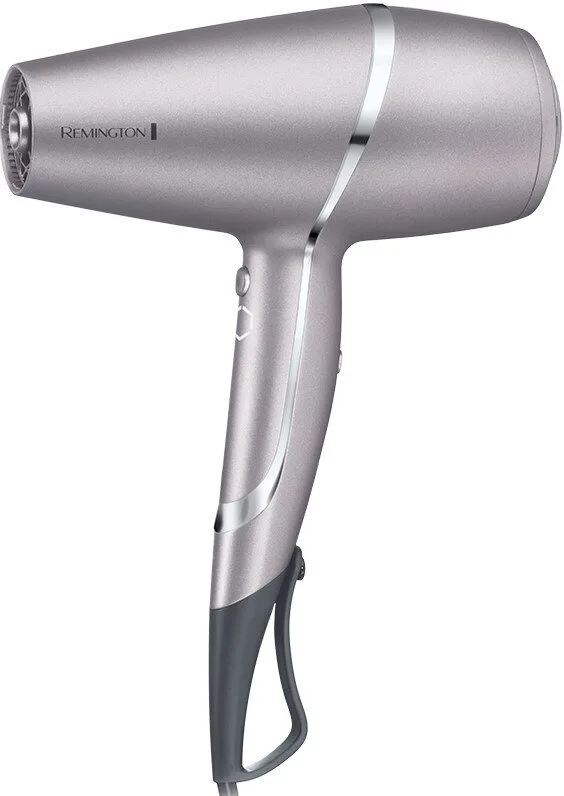 Фен Remington ProLuxe You, 2400 Вт, 3 налаштування, дифузор, іонізація, холодний обдув, турбо-режим, сірий.