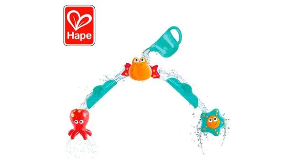 Набір іграшок для ванної Hape 6 шт різнокольорові на присосках