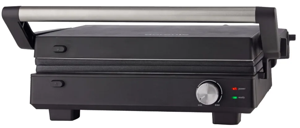 Электрогриль Gorenje 2000 Вт антипригарный 290х230 мм нержавеющая сталь черный