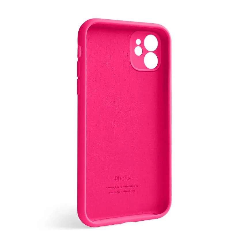 Чохол силиконовий для Apple iPhone 12 закрита камера  рожевий