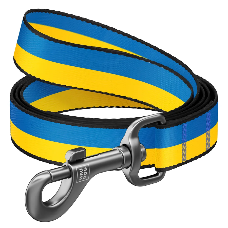 Поводок WAUDOG Nylon L-XXL 25 мм 122 см Нейлон Патриотический Colors of Freedom