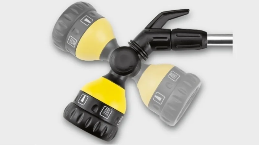 Ручний зрошувач Karcher Plus з штангою, садовий душ, 6 режимів поливу, обертовий механізм.